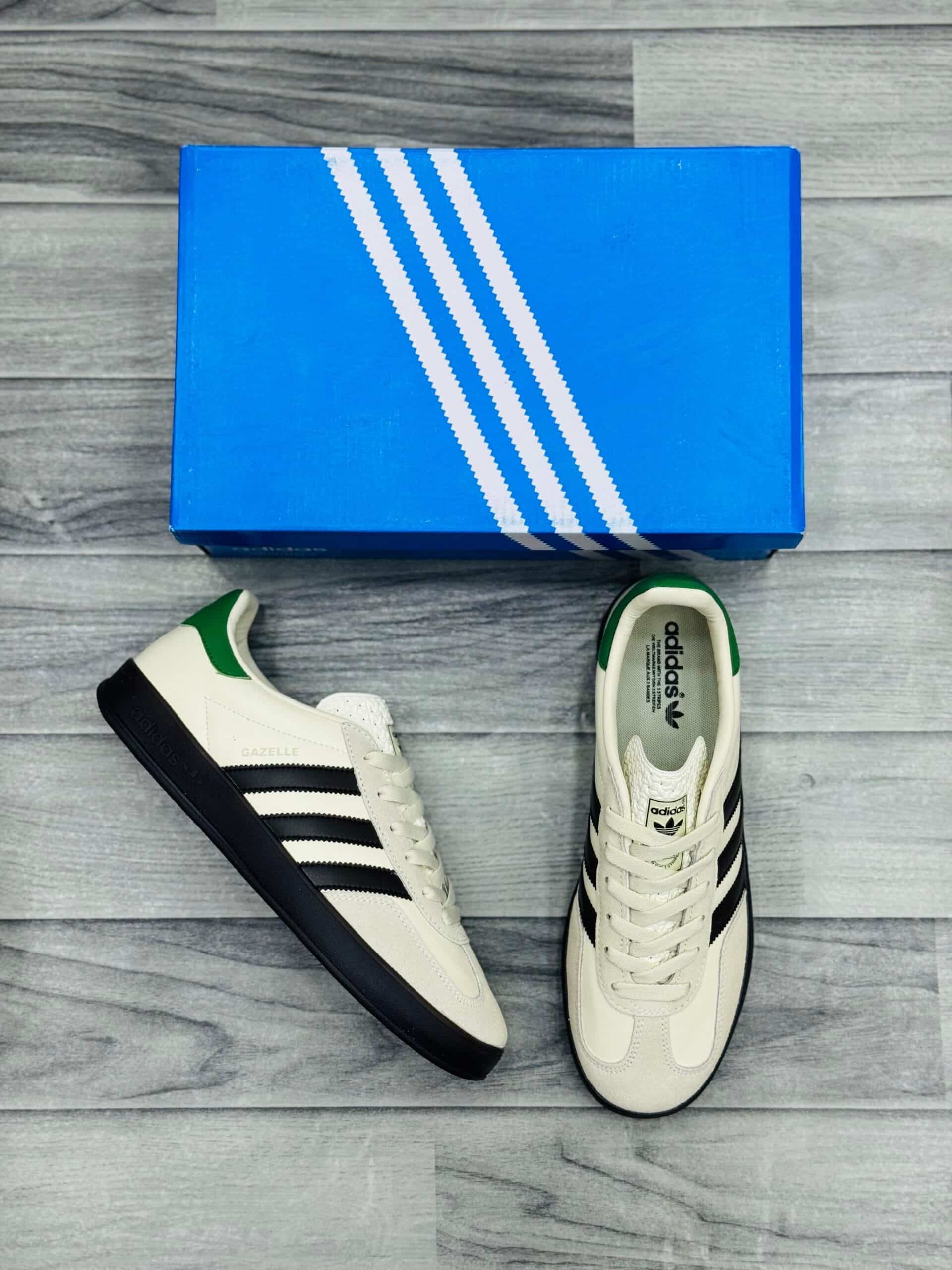 adidas gazelle silver green womens Adidas Mens Gazelle Indoor Shoes – Extra Butter